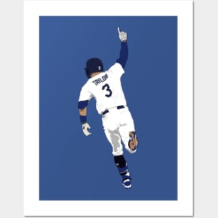 Chris Taylor Los Angeles Baseball Walk Off Home Run Posters and Art